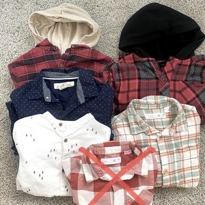 Bundle Boys ZARA * H&M* Button Up Shirts size 4-5